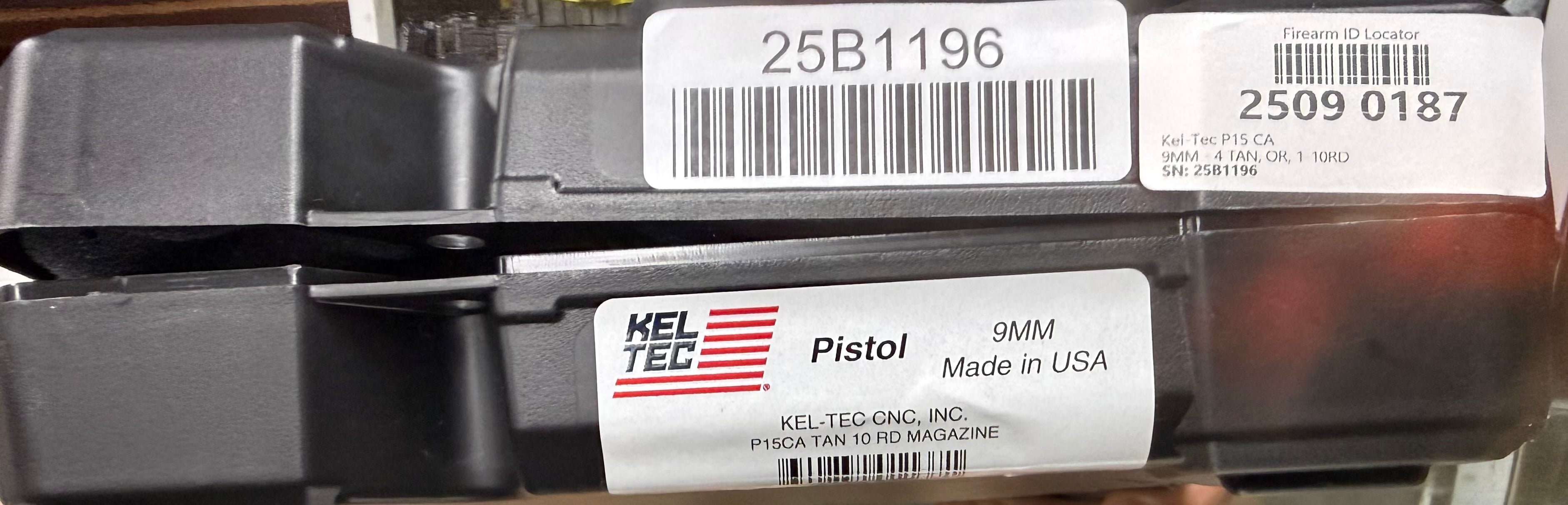 Kel Tec P15 9mm black- civilian legal