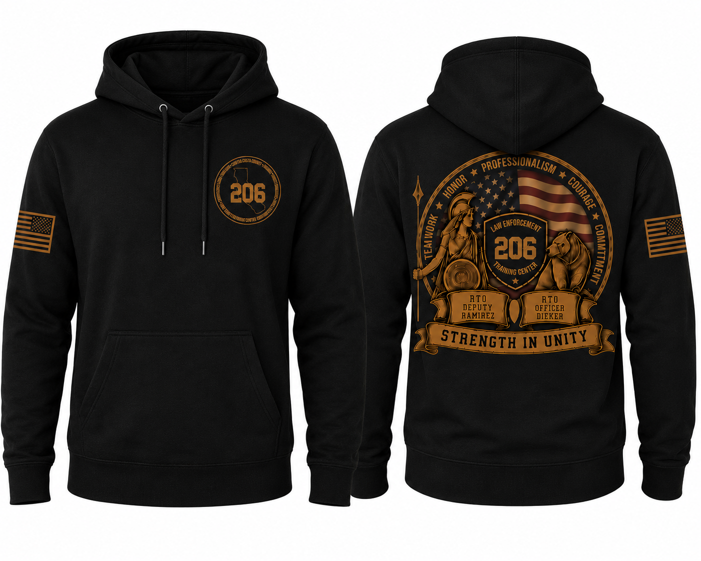 Black hoodie
