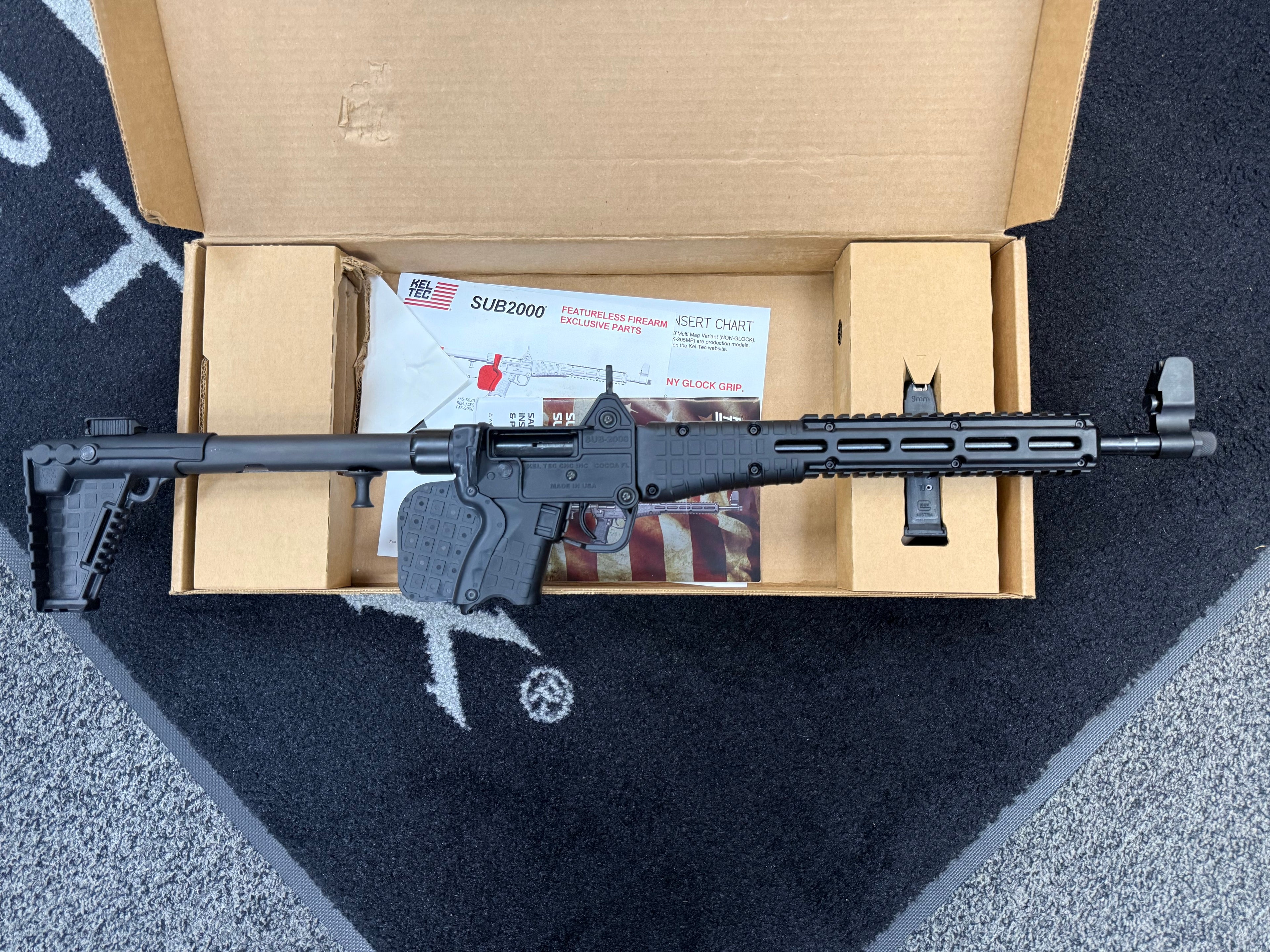 Kel Tec Sub 2000 9mm featureless rifle-civilian legal